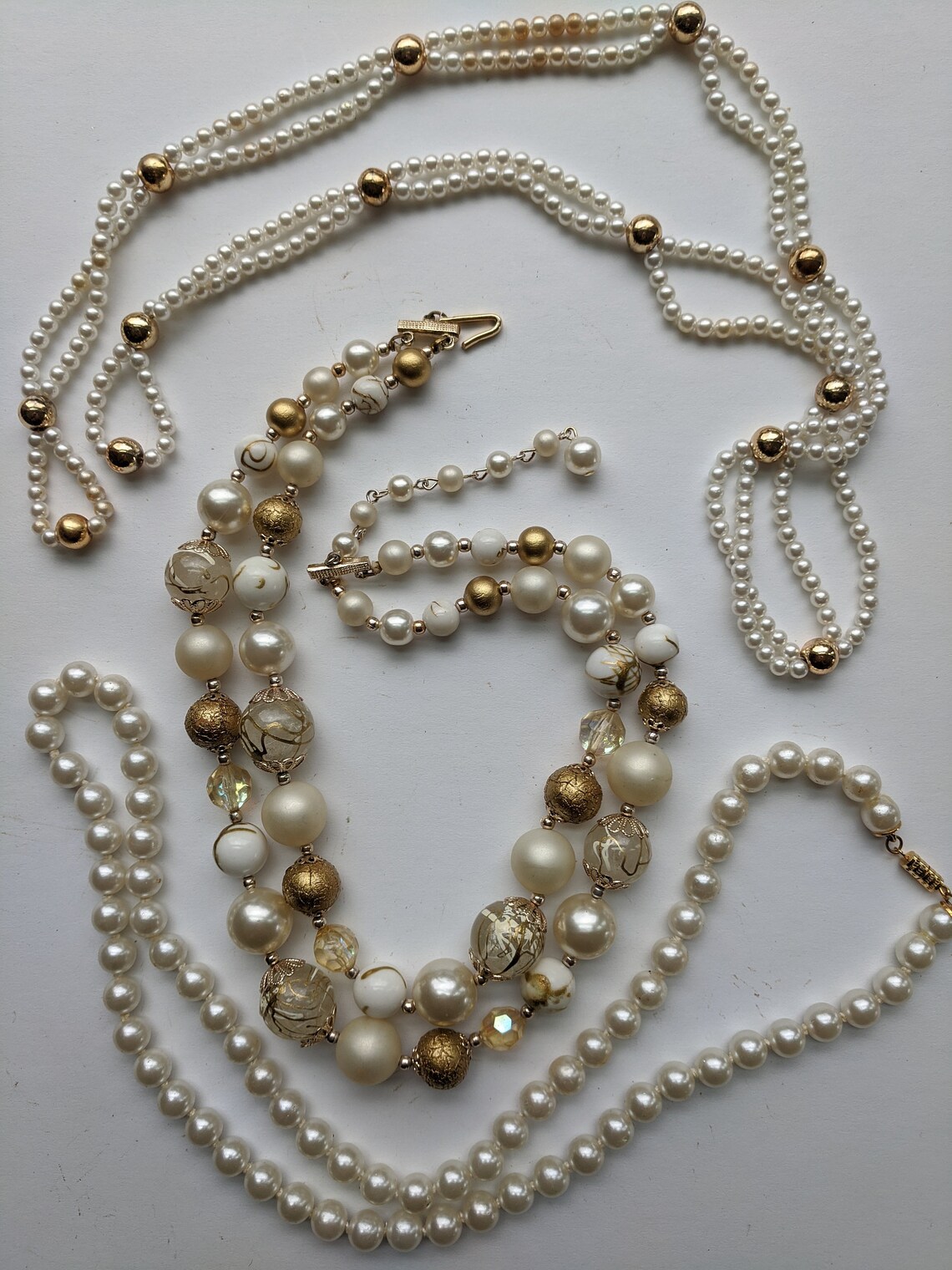 Vintage and Newer Costume Jewelry Necklaces Lot Etsy