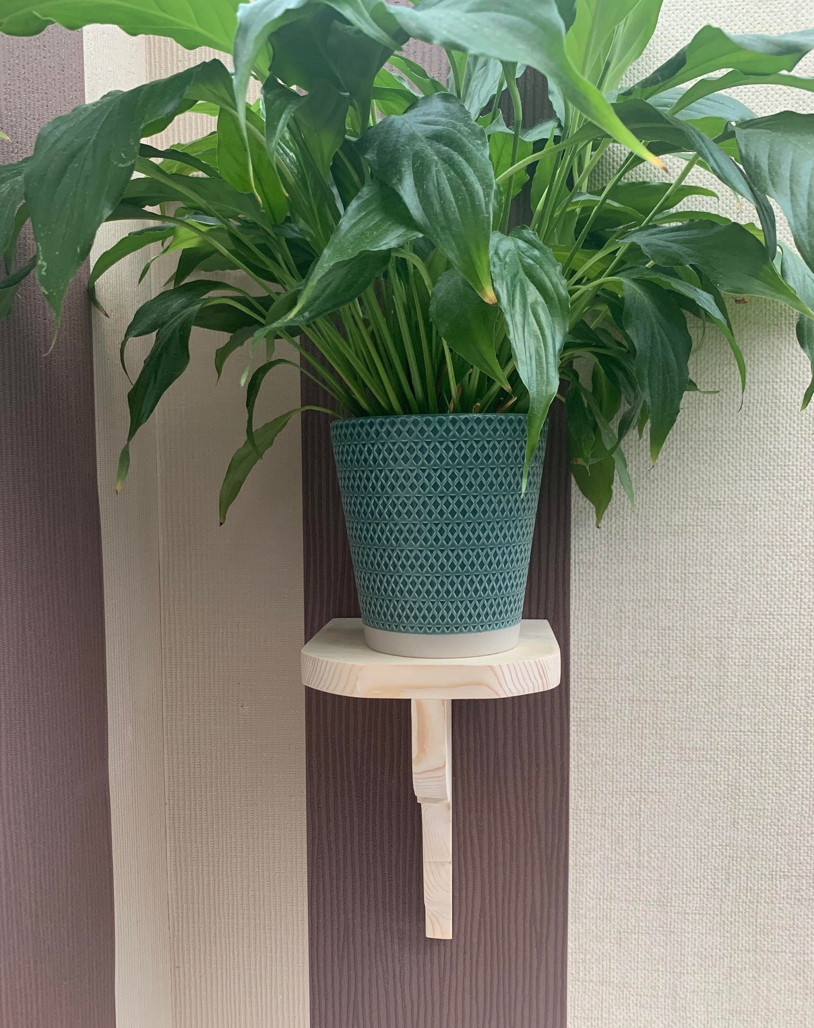 Indoor Wooden Plant Pot Stand Wall Mounted Flower Holder | Etsy