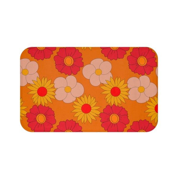 Daisy Bath Mat Etsy