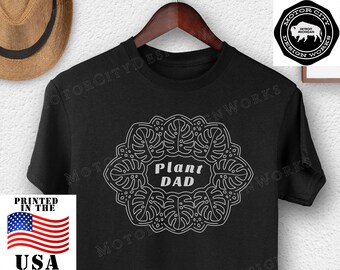 PLANT DAD Unisex Short Sleeve Tee Shirt Small-3XL | Plant Lover, Gift, Graphic, Cute, Hipster, Boho, Father, Funny, Plant, Brother, Uncle