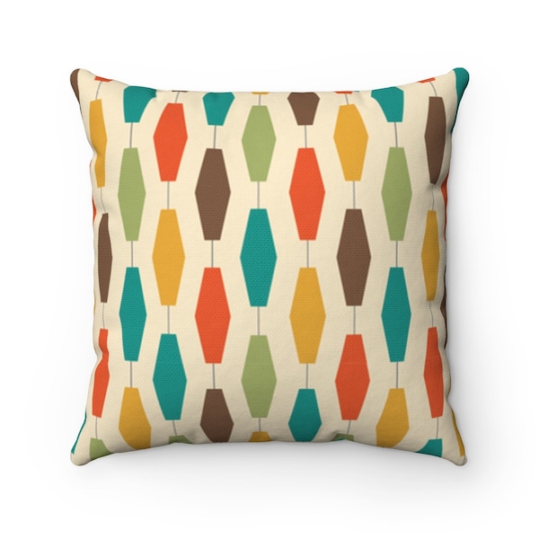 Teal Yellow Pillow Etsy