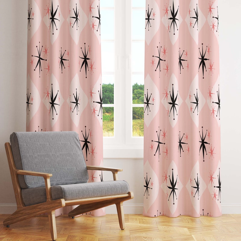 Coral Curtains Etsy