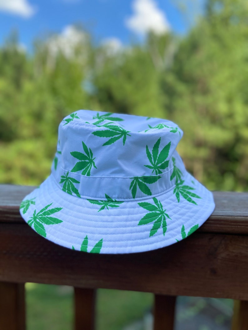 Marijuana Bucket Hat Fishing Hat Weed Bucket Hat Bucket Etsy