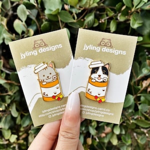 Pharmacy Cat Dog Pill Bottle Enamel Pins | Pharmacy Pins Stickers Gifts and Decal