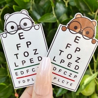 Hand Drawn Phoropter Vinyl Decal Sticker | Optometrist, Optician ...