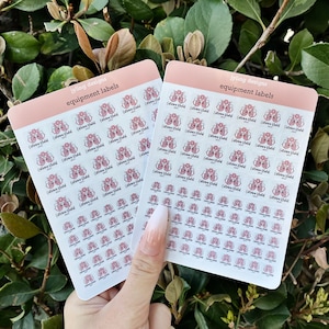 Equipment Name Labels Stickers | Optometry Gifts Stickers Decals