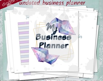 Undated Business Planner