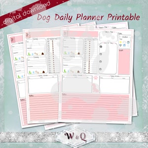 Printable Dog Care Daily Planner Pages