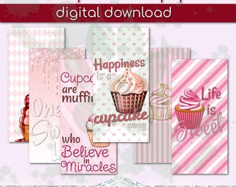 Smartphone Digital Wallpaper Theme- Cupcake
