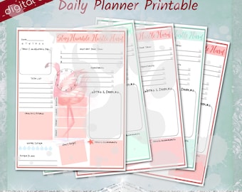 Printable A4 Daily Planner, Digital Planner - Etsy
