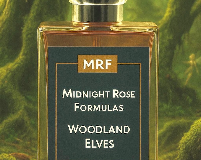 WOODLAND ELVES Natural Essential Oil Perfume; Amber, Violet Flowers along with Rich Ripened Hay, & Flowers complete this Sweet Forest Blend.