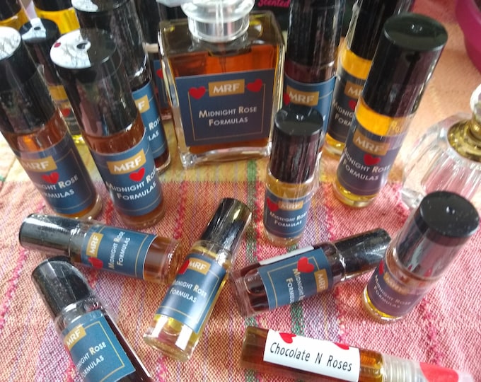 CHOCOLATE N ROSES Natural Clean Oil Gift Perfume Cocoa Rose Fragrance Natural Floral Essence Natural Cocoa Perfume Oil Rose Floral Chocolate