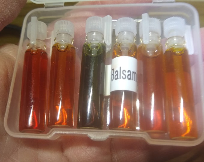 SAMPLE 3 to 6 - 1MLS. Bottles of Blended MRF Perfumes Essences.  Discover which of our Blends you love most.