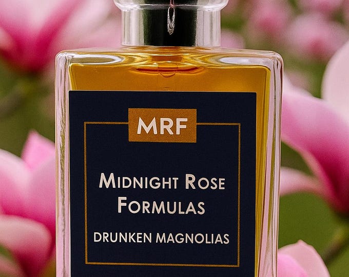 DRUNKEN MAGNOLIAS Natural Essential Oil Perfume - Where Fruity Black Currants meet Honey Magnolia Flowers Creating Scensual Intoxication