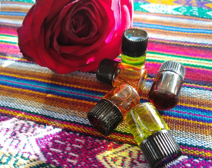 SAMPLE 5 2ML. Natural Blended Perfumes Only Gift Sandalwood Forest Sample Floral Jasmine Musky Oudh Rose Smoky Incense fruity deep lingering