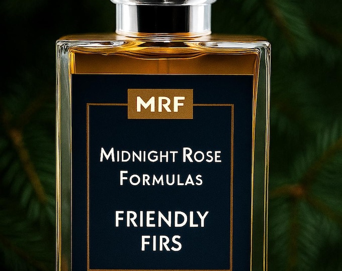 FRIENDLY FIRS Natural Essential Oil Perfume; Dance in Wild Coniferous Forests along with Oil of Oudh, Tonka Carmel & our own HoneyBee Accord