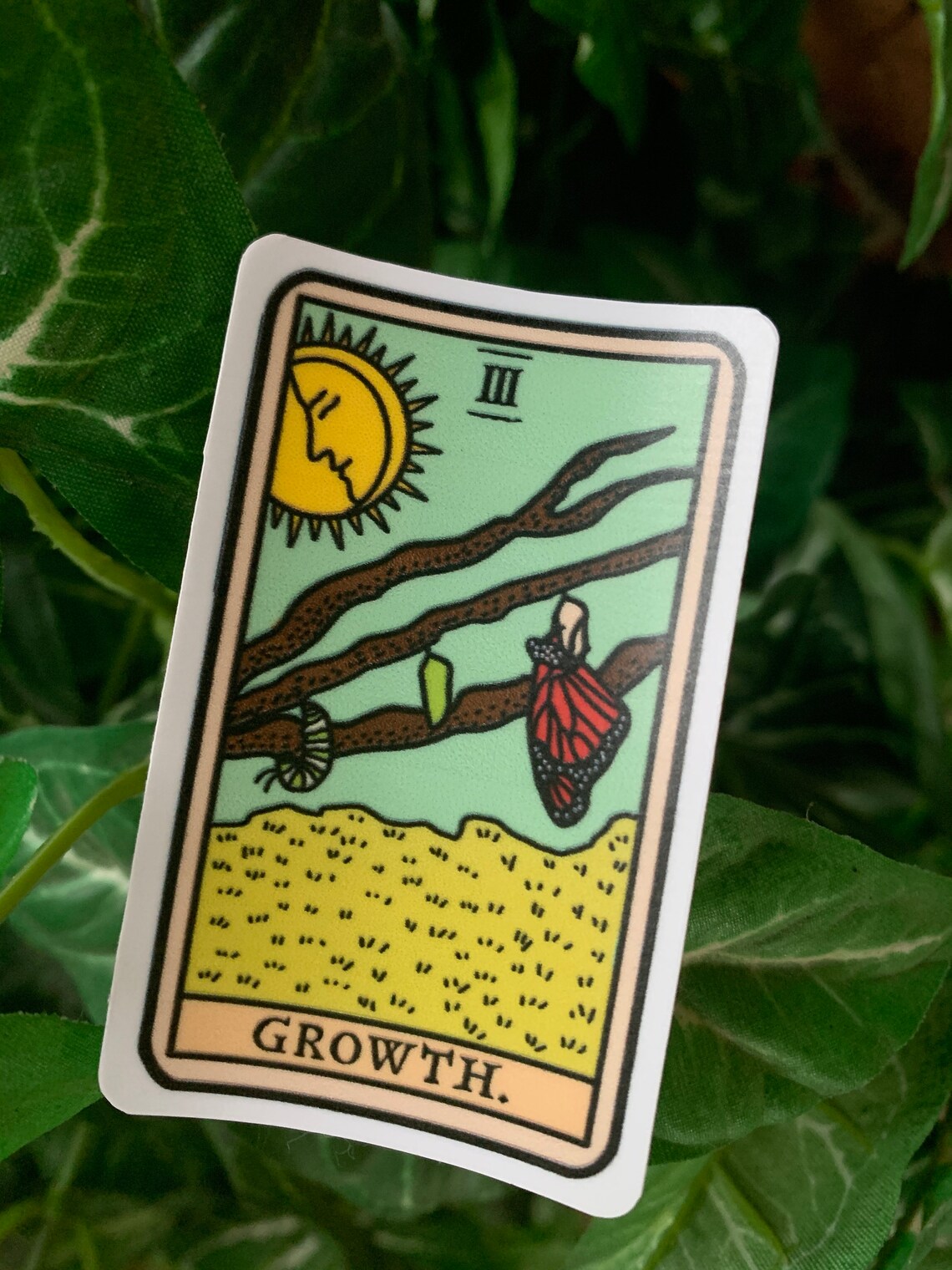 Growth Tarot Card Sticker Etsy