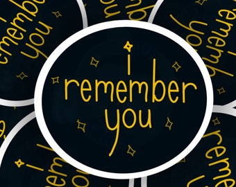 i remember you sticker | Addie LaRue V.E. Schwab sticker | Cute and Colorful book Sticker for Planners, Journals, and Laptops