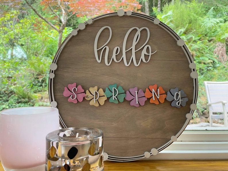 Season Interchangable Sign Svg Summer Fall Winter Spring | Etsy