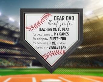 Fathers Day home plate sign, Baseball sign, Gift for dad, baseball gift, SVG file