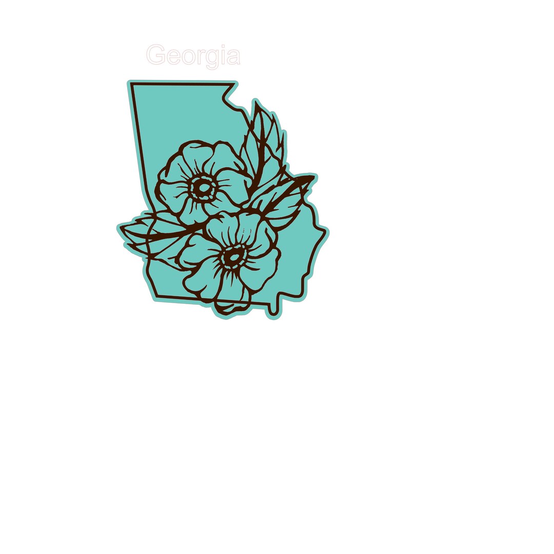 Georgia Flower SVG - Etsy