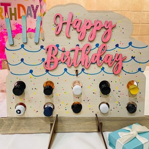 Birthday mini bottle holder, happy birthday