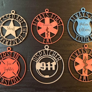 First Responder Ornamente SVG, Weihnachten