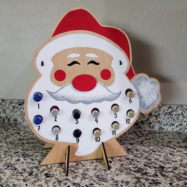 Santa mini bottle holder, 12 days of christmas, advent