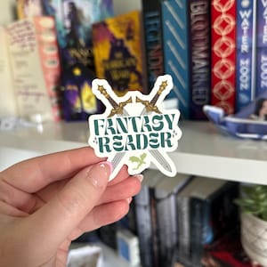 Fantasy Reader Sticker | Bookish | Kindle | Booktok | Fantasy Books