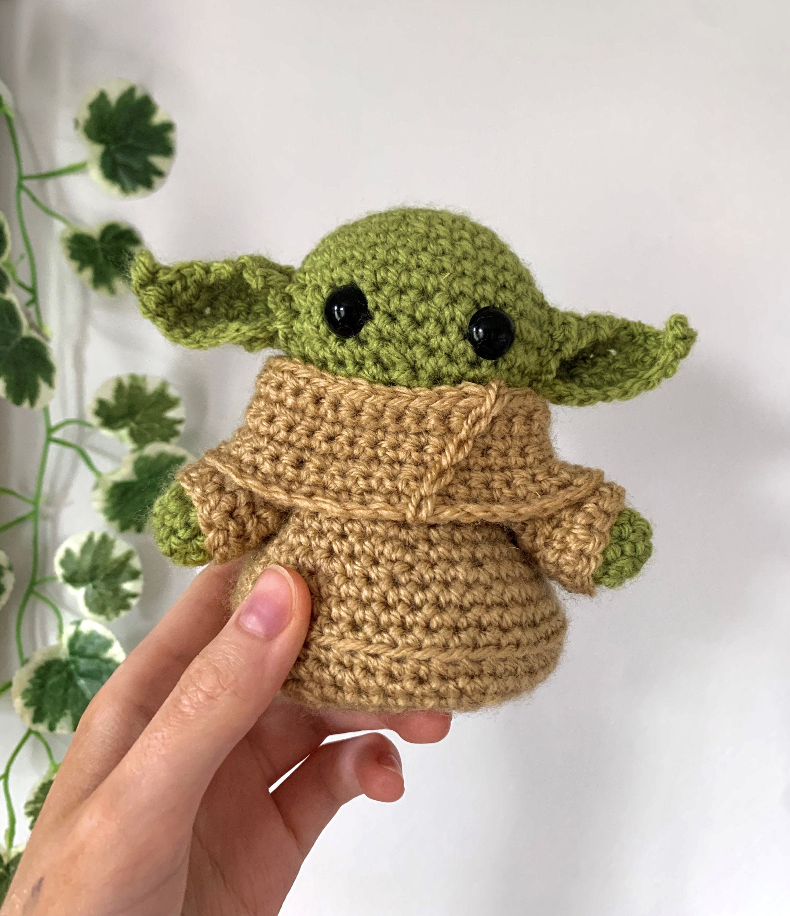 HUGE Life Sized Yoda Plush Crochet Amigurumi, Handmade, Crochet, Knit