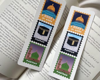 Islamisches Lesezeichen | Drei Heilige Orte Design
