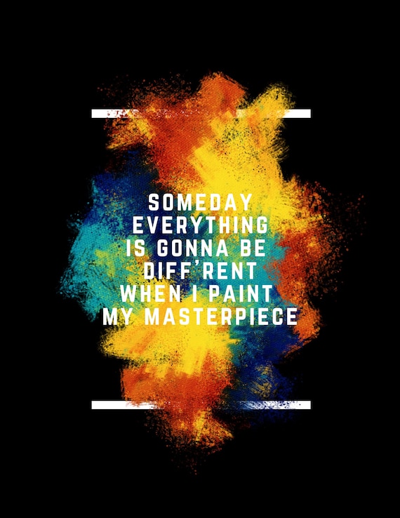 Bob Dylan When I Paint My Masterpiece Song Lyrics Etsy
