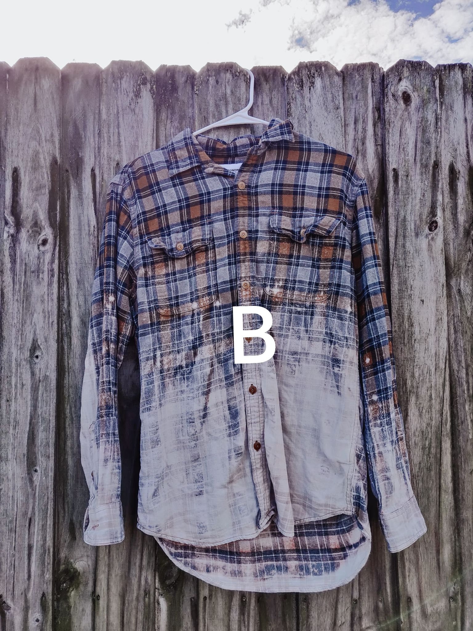 ombre bleach dye shirt