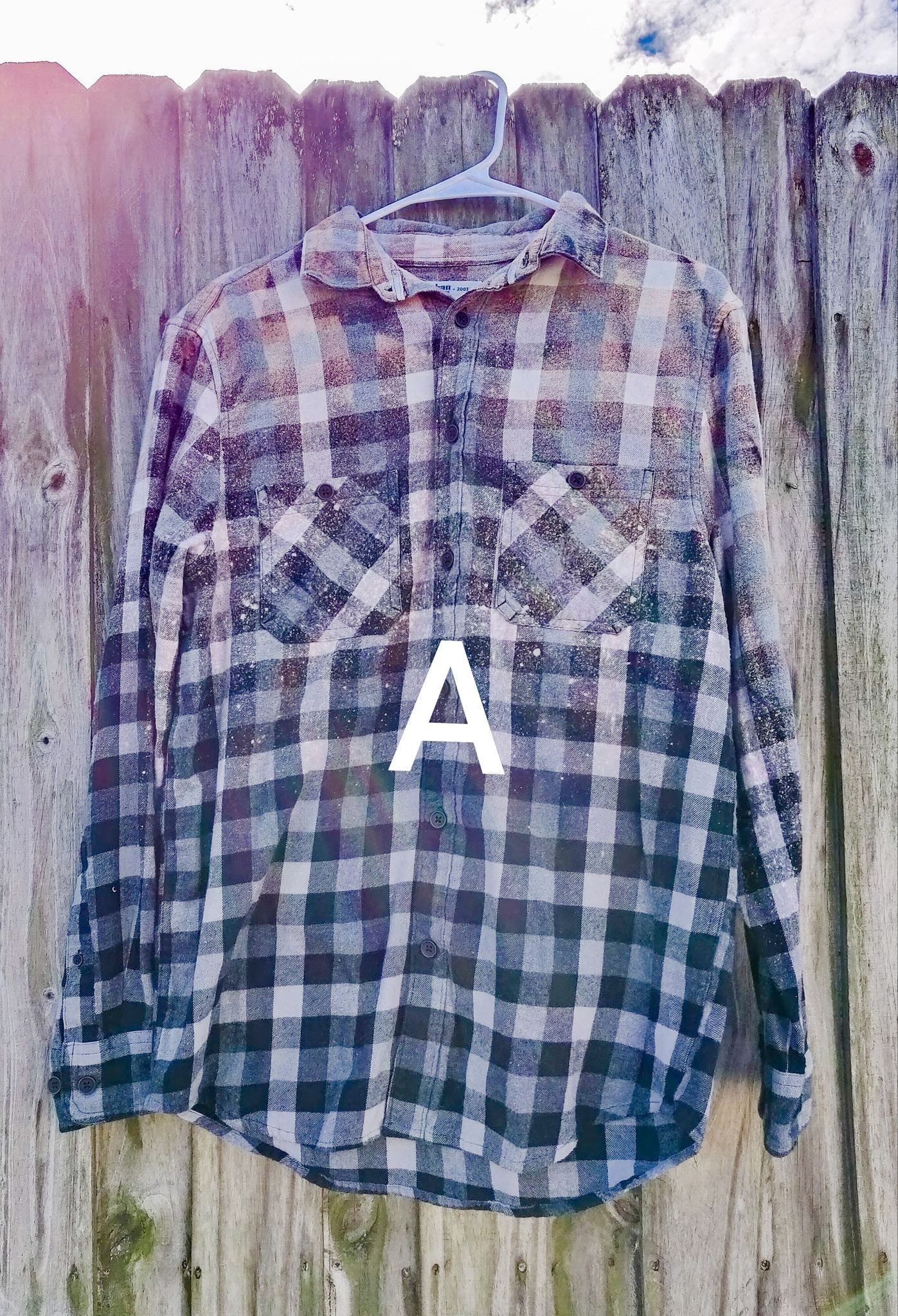 ombre bleach dye shirt