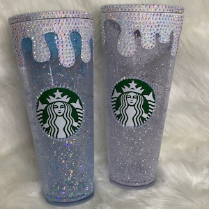 Rhinestone drip Snowglobe Tumbler