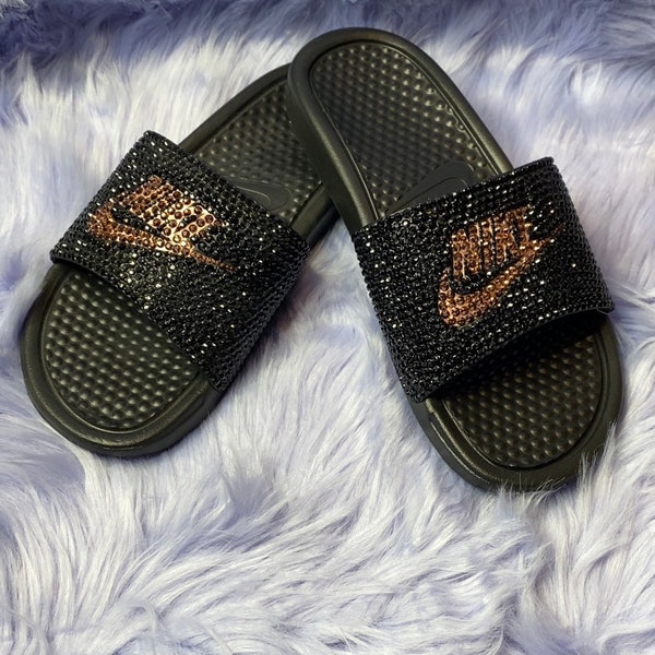 nike holographic slides