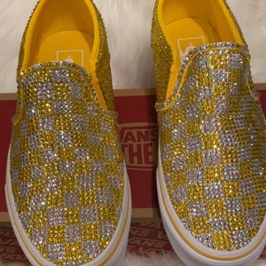 Checkerboard Slip On Vans