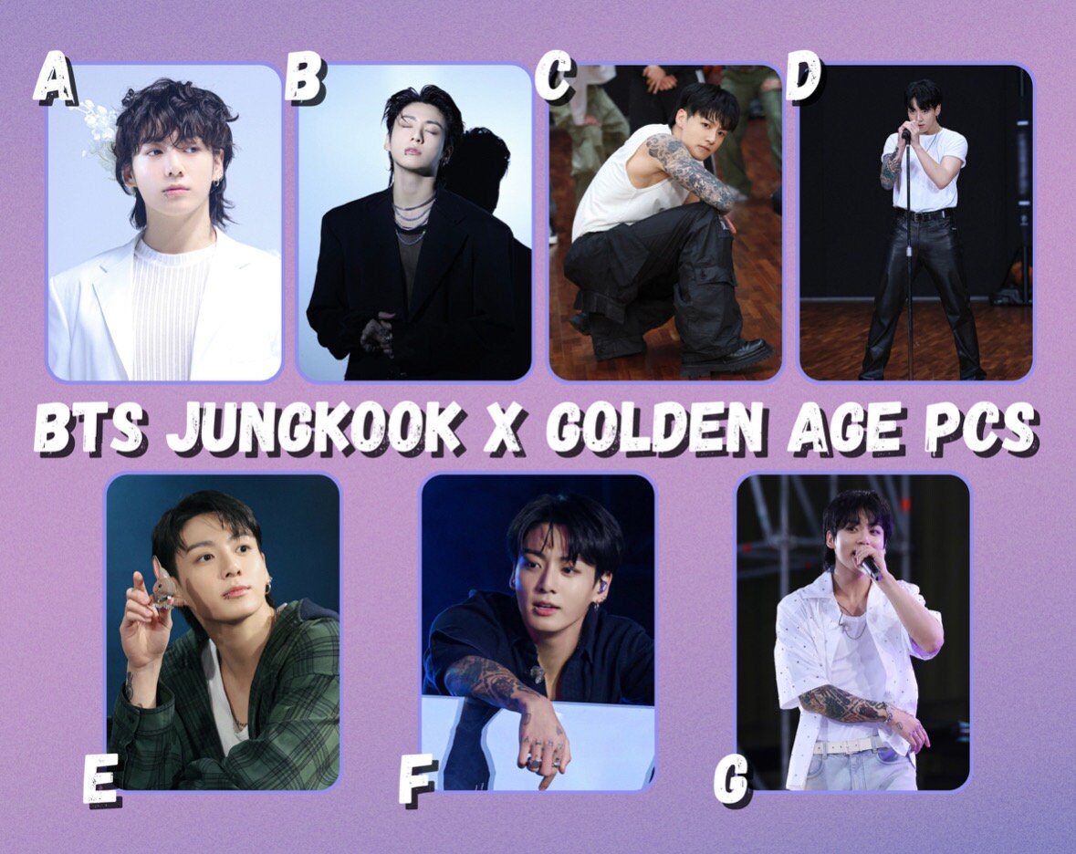 BTS Jungkook X Golden Age Photocards - Etsy