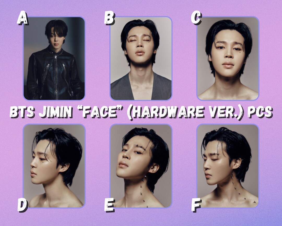 BTS Jimin FACE hardware Version Photocards Etsy
