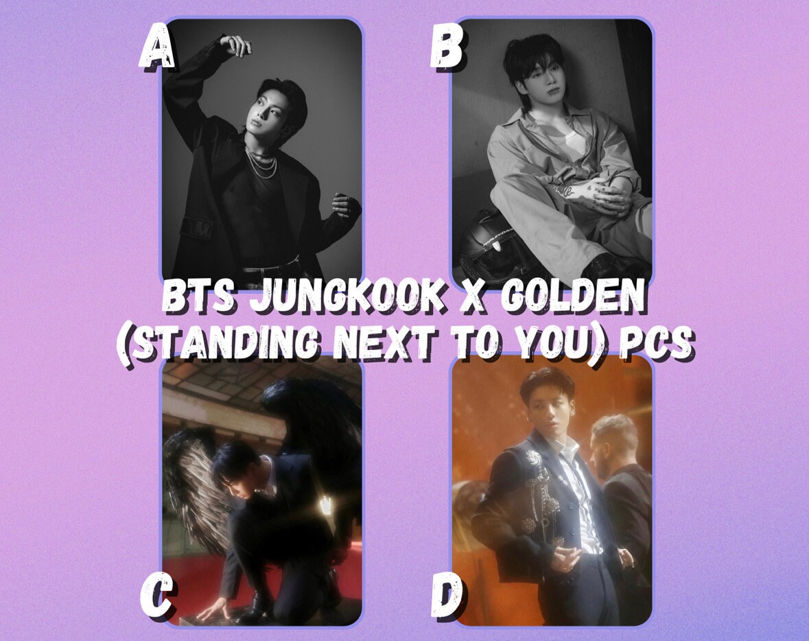 BTS Jungkook X Golden (standing Next to You) Photocards - Etsy