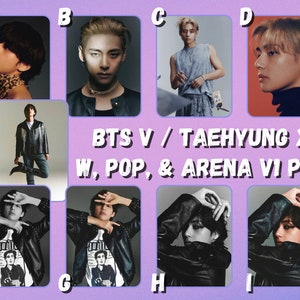 BTS V / Taehyung x W, Pop, & Arena V1 Photocards