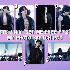 BTS Jimin “Set Me Free Pt.2” MV Photo Sketch Photocards