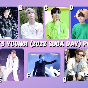 BTS Yoongi / Suga (2022 SUGA DAY) Photocards