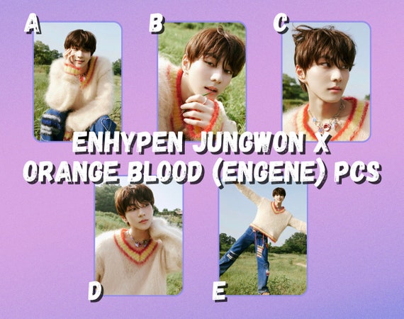 Jungwon Official Photocard Enhypen Orange Blood Engene Ver