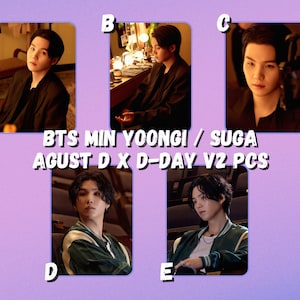 BTS Min Yoongi / SUGA / Agust D x D-DAY V2 Photocards