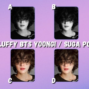Fluffy BTS Yoongi / SUGA Photocard
