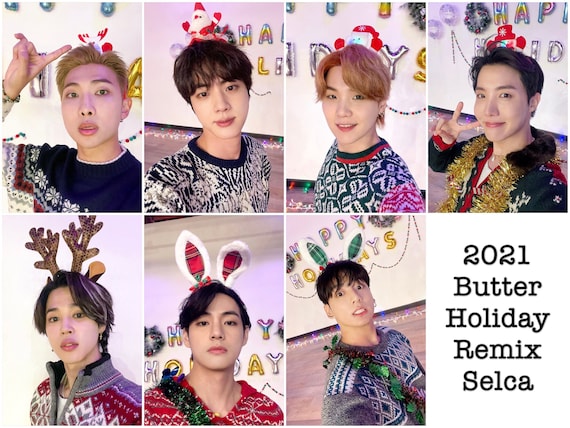 BTS Butter Holiday Remix X Christmas Selca Photocards - Etsy Norway