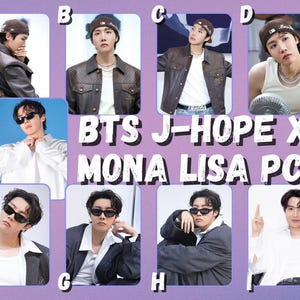 Cartes photo BTS J-Hope x Mona Lisa
