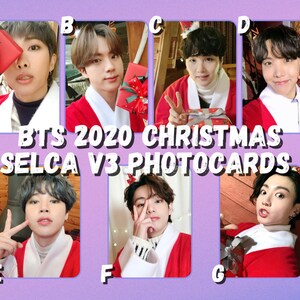 BTS 2020 Christmas Selca V3 Photocards