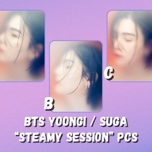 BTS Yoongi / SUGA “Steamy Session” Photocard